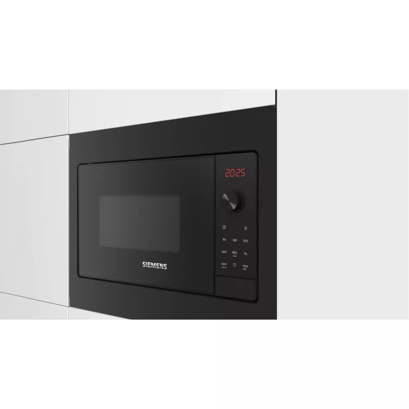 Siemens iQ300 BF523LMB3 microonde nero, acciaio inox microonde solo da incasso 20 l 800 W