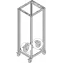 SCHROFF set ruote piroettanti - LENKROLLEN SET 400KG 125D 4X (27230069)