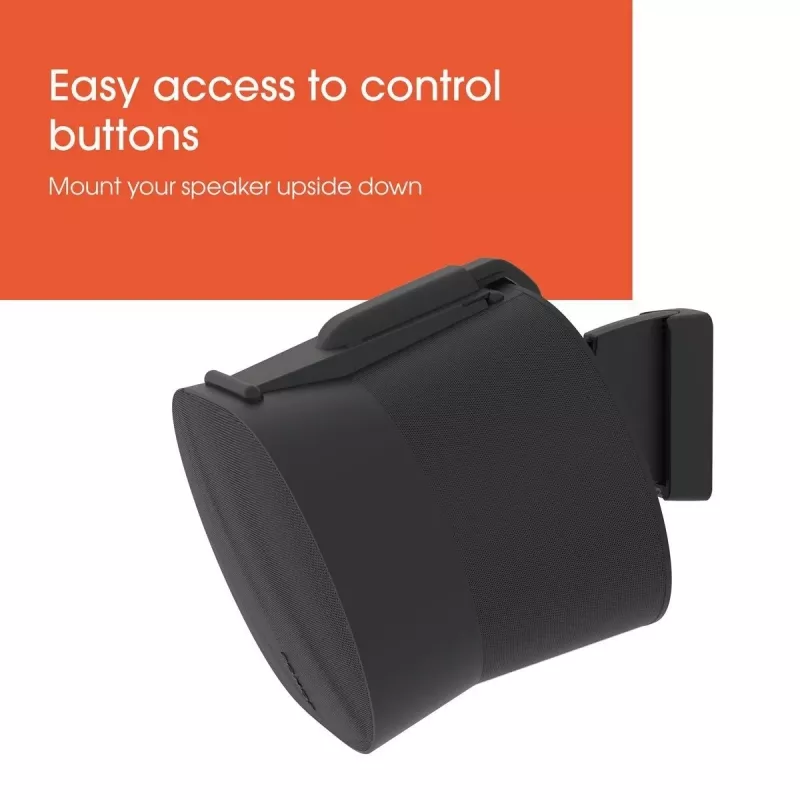 Supporto da parete Vogels | Supporto da parete per diffusore per Sonos Era 300 | Inclinabile, orientabile | Portata massima 7 kg | Nero