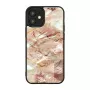 Custodia iKins per Apple iPhone 12 mini — motivo marmo rosa, slim fit