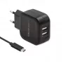 Qoltec 50188 caricabatterie per dispositivi mobili laptop, smartphone, smartwatch, tablet, telefono, universale nero AC, DC interno