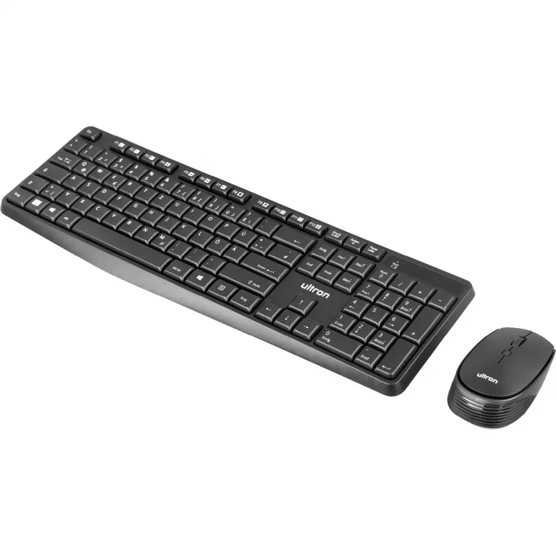 Set tastiera e mouse Ultron UMC300 – RF wireless tedesco nero (364180)