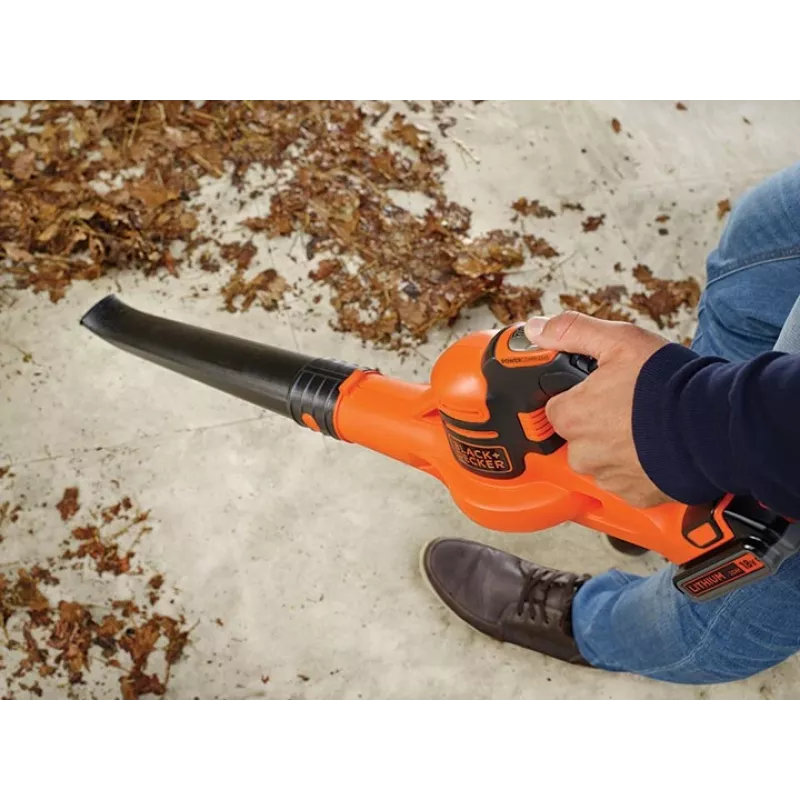 Black & Decker GWC1820PC soffiatore a batteria 209 km/h nero, arancione 18 V litio