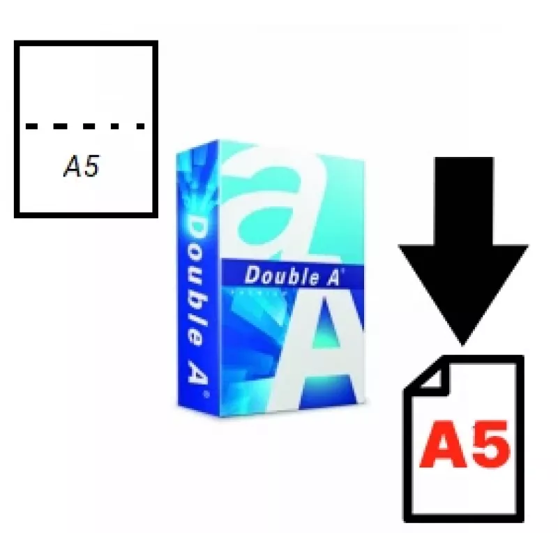 Carta Double A (categoria A), A5, 80 g, 500 fogli