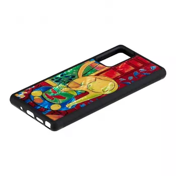 Custodia protettiva iKins per Samsung Galaxy Note 20 con design gatto e pesce rosso