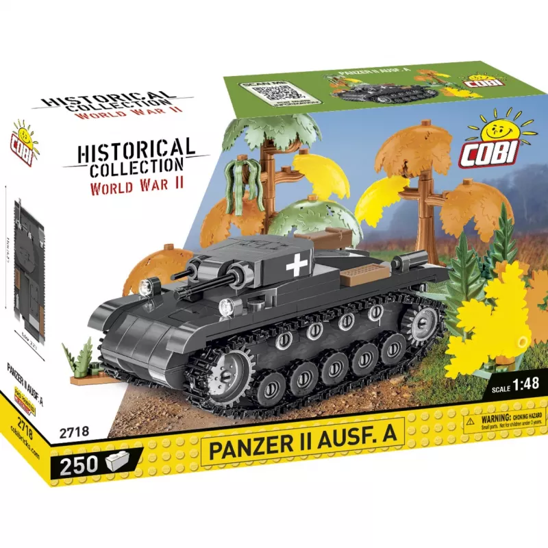 Kit di costruzione Cobi Panzer II Ausf. A — 250 pezzi, nero