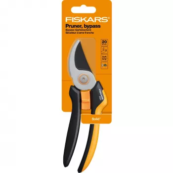 Fiskars Solid L P341 cesoie da giardino bypass nero, arancione