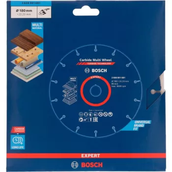 Disco da taglio Bosch EXPERT Carbide MultiWheel 180 mm Ø, foro 22,23 mm