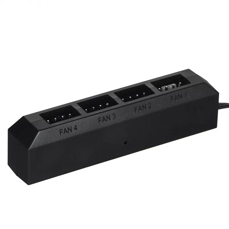 Hub ventole DeepCool FH-04 – ATX a 20 pin a 4× 3 pin Molex, cavo 0,55 m, nero