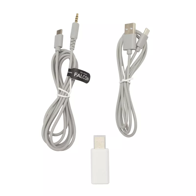Cuffie White Shark WGH-2441 Falcon bianco/grigio