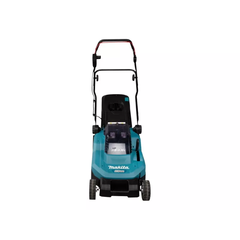 Makita DLM382PM2 - rasaerba - a batteria - 18 V - 4 Ah - 2 batterie - 3700 1/min - 38 cm - 16,9 kg