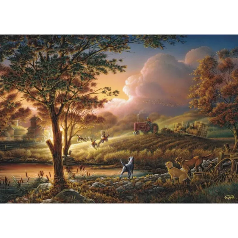 Terry Redlin: Sole d'oro sui campi maturi, Puzzle 1000 pezzi
