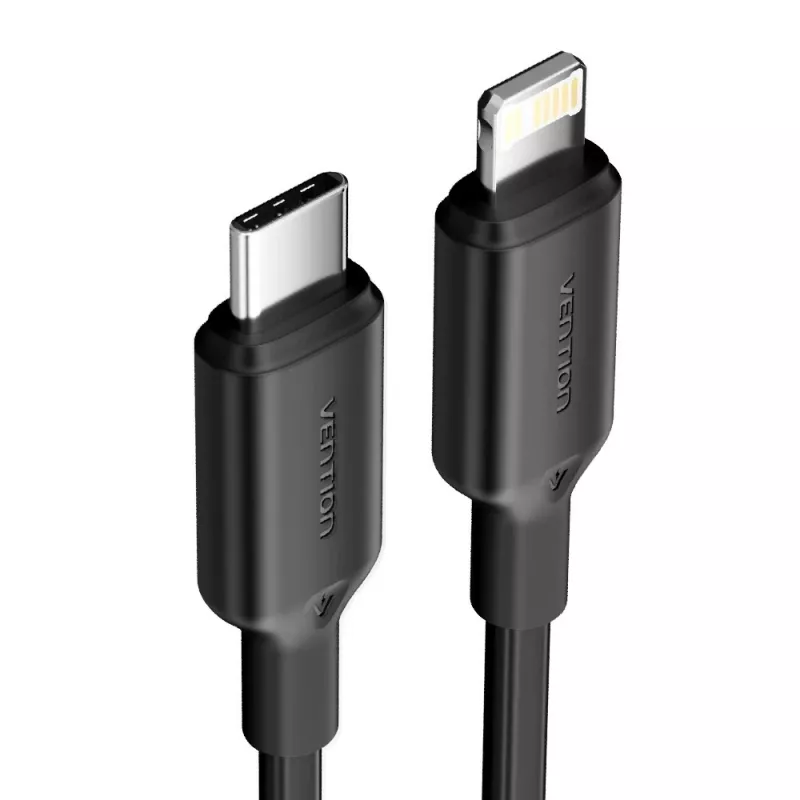 Cavo USB-C a Lightning 3A 480Mbps 1m nero