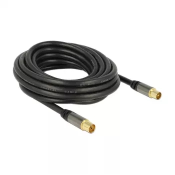 Cavo coassiale RG-6/U DeLOCK 88925 5 m IEC nero