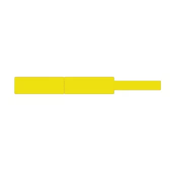 Etichette termiche NIIMBOT 12,5×74+35 mm, rotolo da 65 etichette, giallo