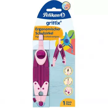 Compasso scolastico Pelikan Griffix GZ/1/B, Sweet Berry (viola)