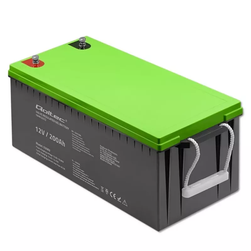 Batteria Gel Qoltec | 12V | 200Ah | GEL | 59,5 kg