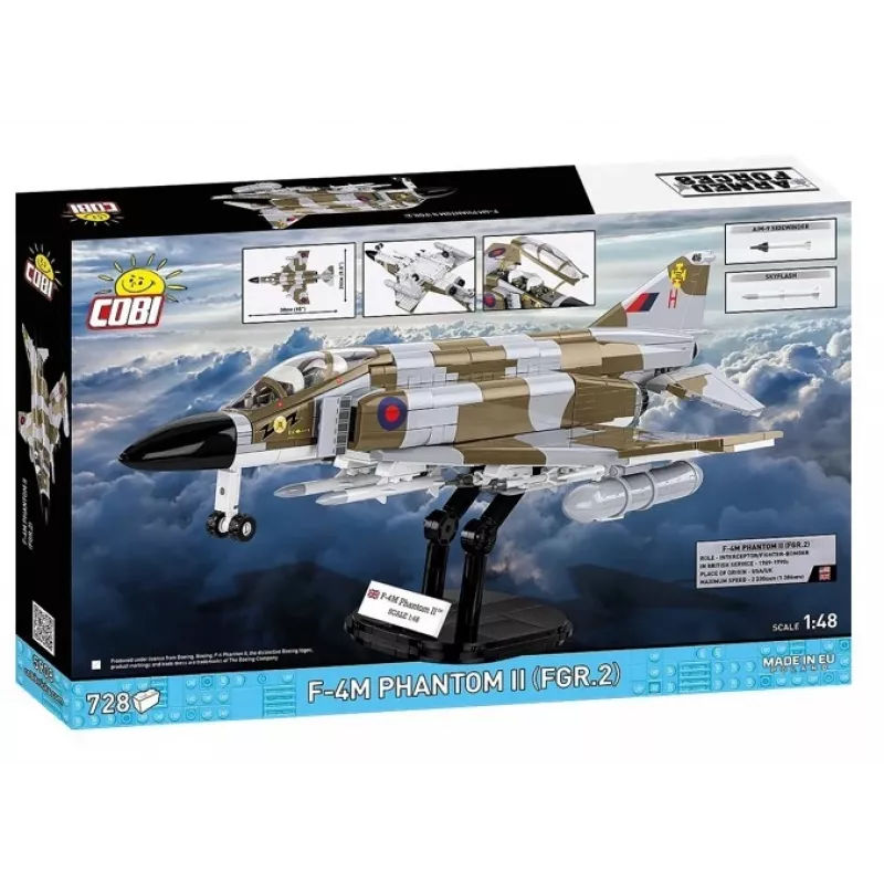 Cobi Blocks F-4M Phantom II modello aereo militare, set da costruzione da 728 pezzi