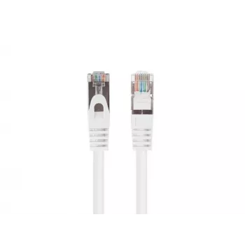 Cavo patch LANBERG Cat6 FTP 1,5 m, bianco, connettore RJ-45 maschio–maschio, 250 MHz, CCA, 26 AWG