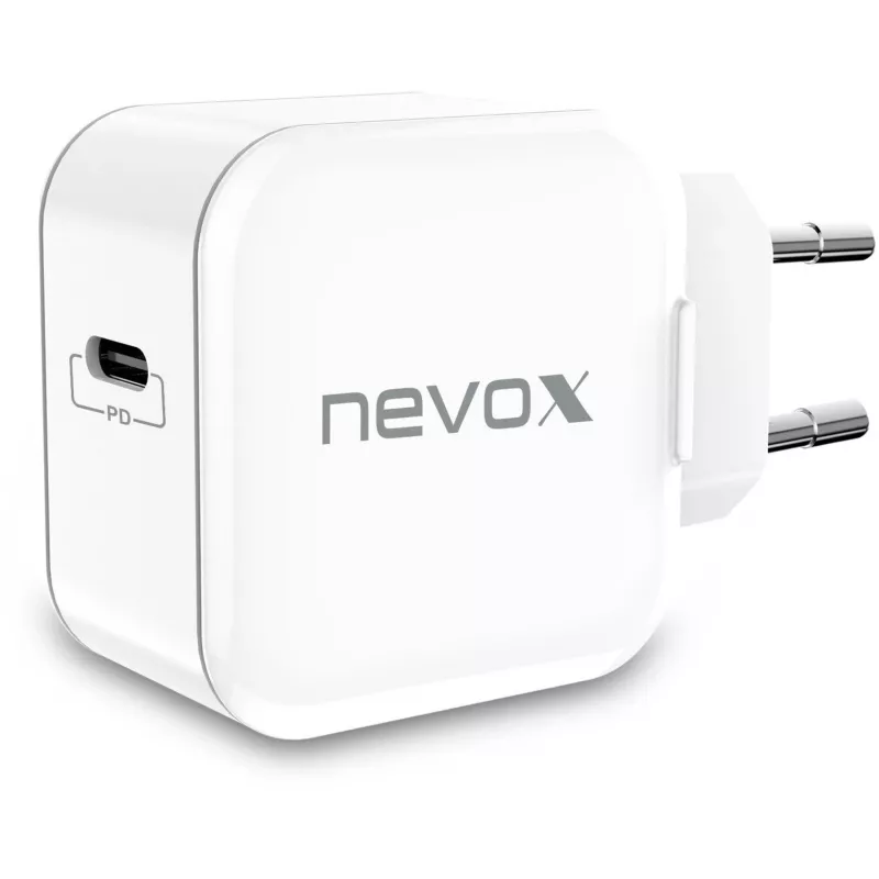 nevox caricabatterie USB-C PD 20W bianco alimentatore