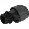 Connettore per sistema irrigazione 25 mm > 1, connettore nero/grigio
