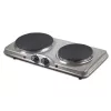 Piano cottura Beper 90.825 in acciaio inox, 2 zone, controllo manuale