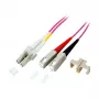 GoodConnections Cavo patch fibra ottica duplex OM4 (multimode, 50/125) LC/SC, LSZH, polarità reversibile, 1 m,