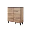 Cama sideboard LOTTA 110 4D rovere wotan + nero opaco
