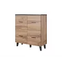 Cama sideboard LOTTA 110 4D rovere wotan + nero opaco
