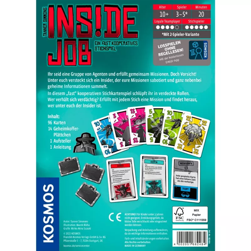 Inside Job, gioco di carte