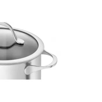 ZWILLING Essence set di pentole in acciaio inox 5 pezzi con coperchi in vetro