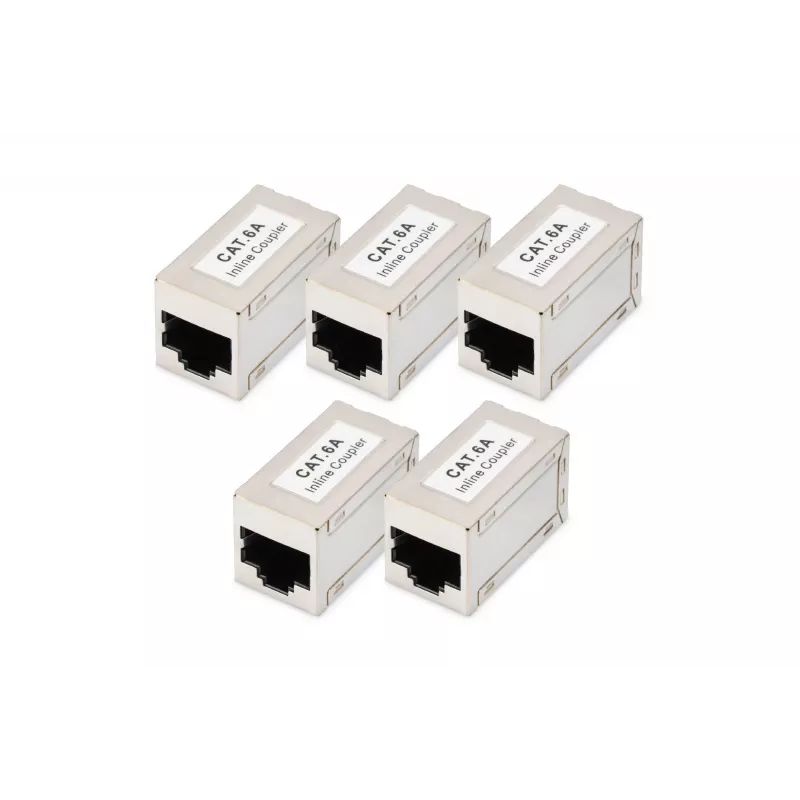 Digitus accoppiatori modulari CAT 6A schermati 5 pezzi RJ-45 contatti dorati