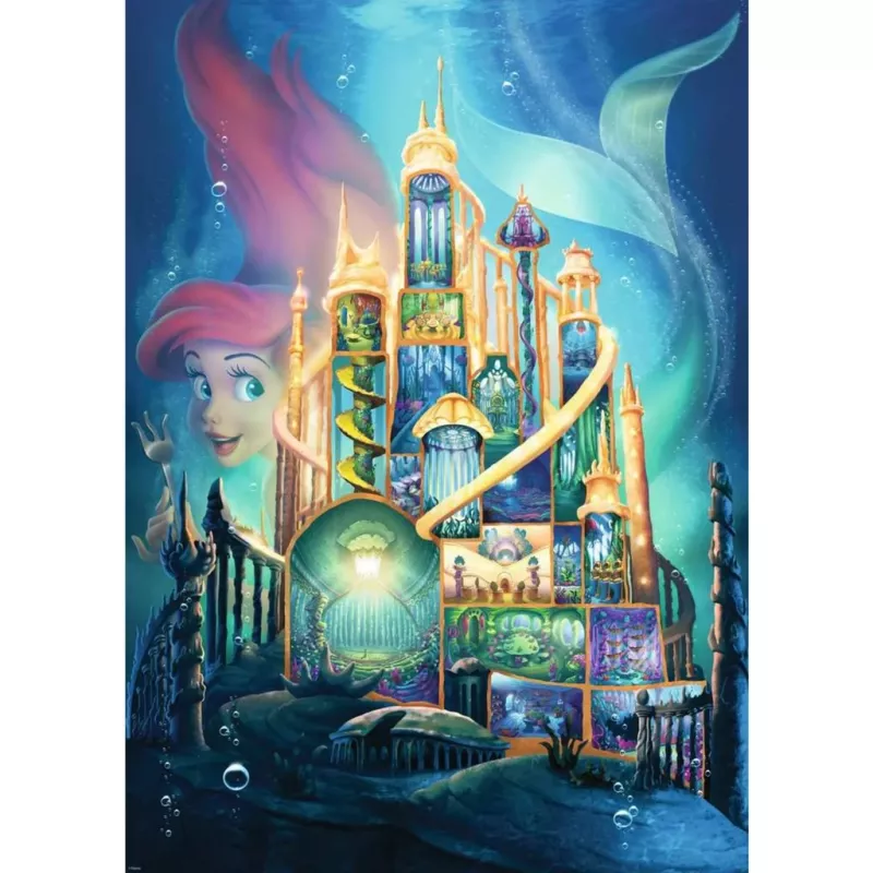 Puzzle Disney Castle Collection: Ariel (1000 pezzi)