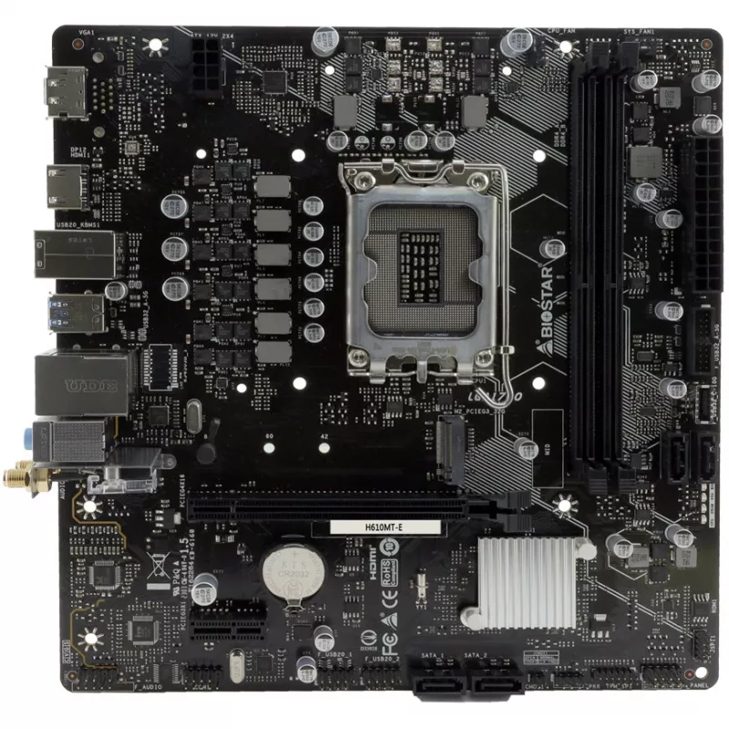Scheda madre Biostar H610MTE DDR4 LGA1700 Micro-ATX