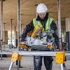 Cavalletto per troncatrice e sega a mitra DeWalt DE7033 — supporto pieghevole in alluminio, 4 gambe, estensibile fino a 2,5 m, portata 227 kg, 16 kg