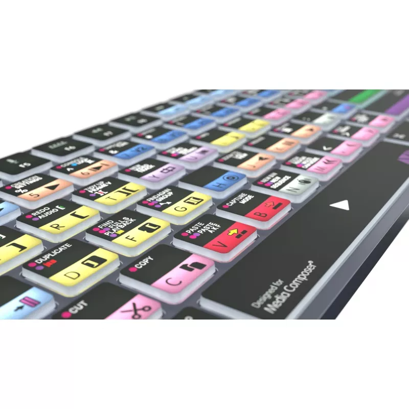 Logickeyboard Avid Media Composer - Pro Titan UK Mac - tastiera - QWERTY