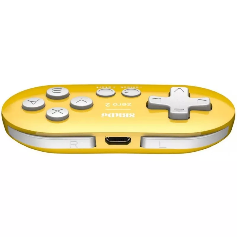 Gamepad wireless 8BitDo Zero 2 giallo — Bluetooth, formato tascabile compatto, RET00221