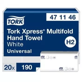 Carta asciugamani piegata Tork Xpress Multifold Universal H2, 2 veli, 23,4 x 21,3 cm (20 pezzi)