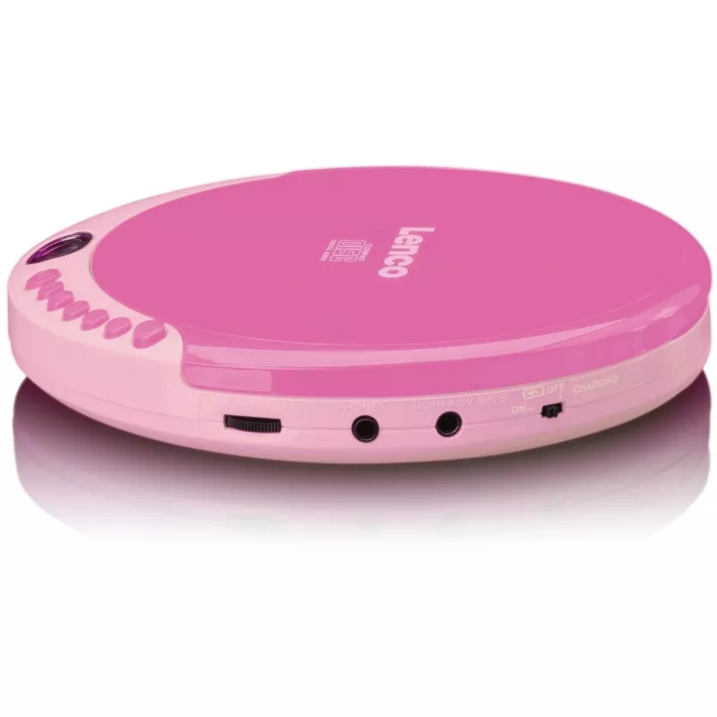 Lettore CD portatile Lenco CD-011 rosa