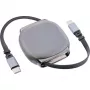 Cavo USB-C InLine 35850, 100W Power Delivery, 0,80 m, nero/grigio