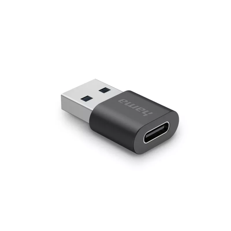 Adattatore USB Hama, connettore maschio USB-A - connettore femmina USB-C, USB 3.2 Gen2, 10 Gbit/s