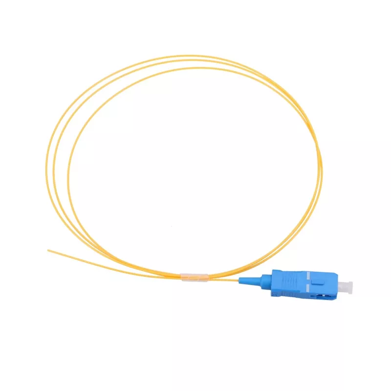 Pigtail SC/UPC PVC singlemode Extralink G.657.A1 FTTH 900 µm 1 m giallo