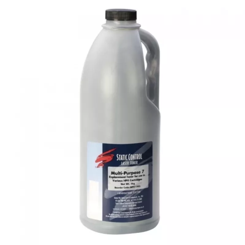 Toner in polvere Static Control per HP CB435/285/278/436 nero 1 kg, toner di ricarica