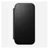 Custodia folio per smartphone Nomad Modern Leather Folio per Apple, per schermi fino a 16 cm (6,3 pollici), nero
