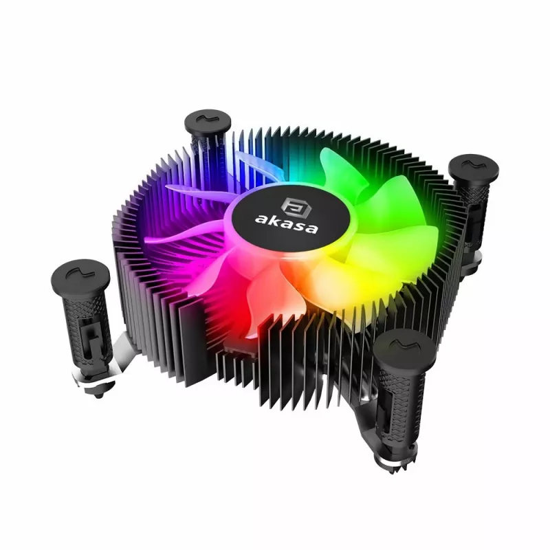 Dissipatore ad aria Akasa AK-CC6615BP01 nero 600-3000 U/min doppio cuscinetto a sfere