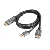 CAVO HDMI(M)->DISPLAYPORT(M) 1M 4K NERO LANBERG