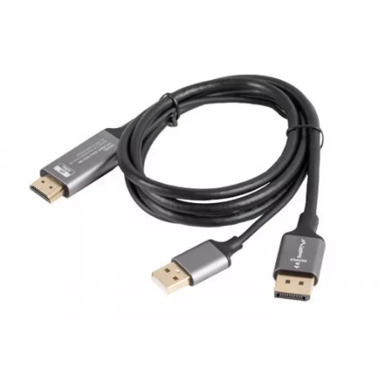 CAVO HDMI(M)->DISPLAYPORT(M) 1M 4K NERO LANBERG