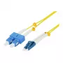 Patch cord fibra ottica 2 fibre Synergy 21 1,5 m LC-SC 9/125um OS2 AD 2mm guaina flessibile antitorsione - fibra singlemode o monomodale - 1,5 m