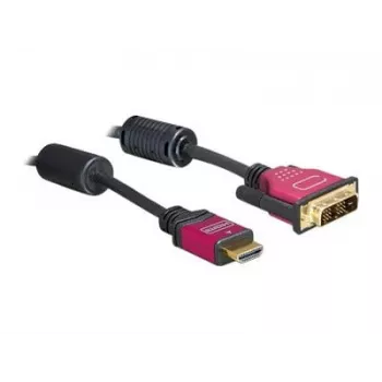 Cavo HDMI - DVI DeLOCK 84343 3,0 m connettore maschio / connettore maschio