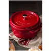 Pentola singola Staub Cocotte 24 cm ciliegia